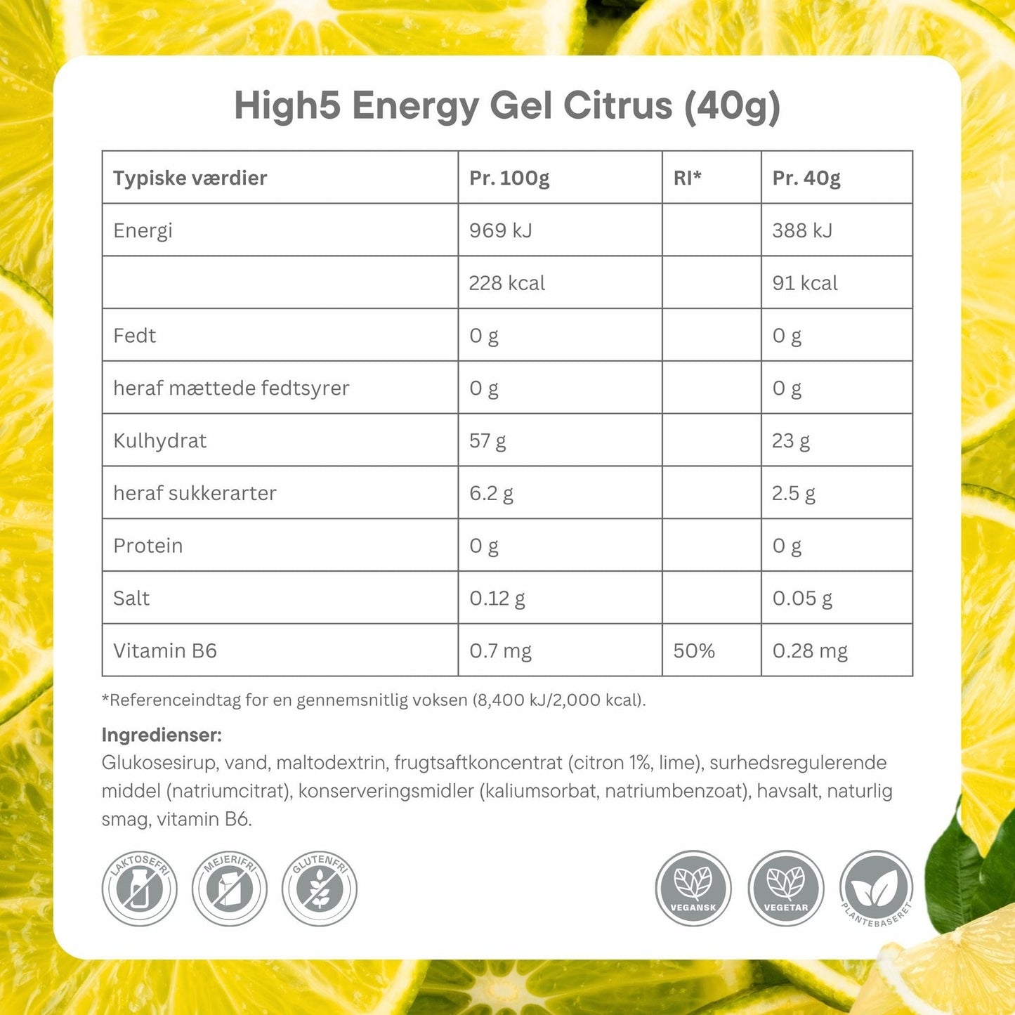 High5 Energigel Mixed Flavors box (20x40g) Datovare