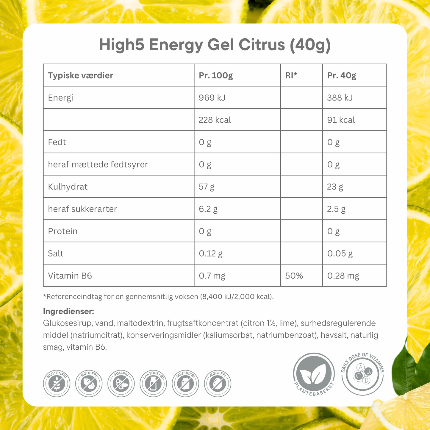 High5 Energigel Citrus 40 g