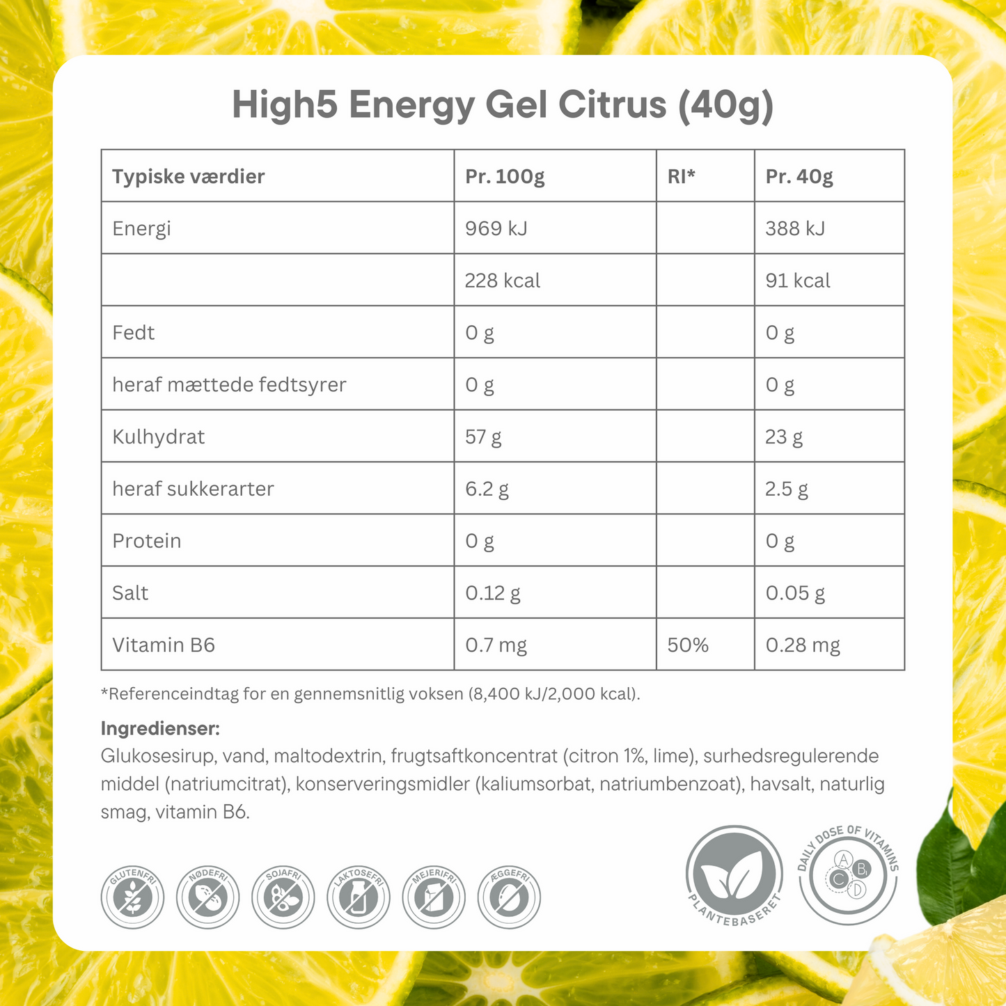 High5 Energigel Citrus (20x40g)