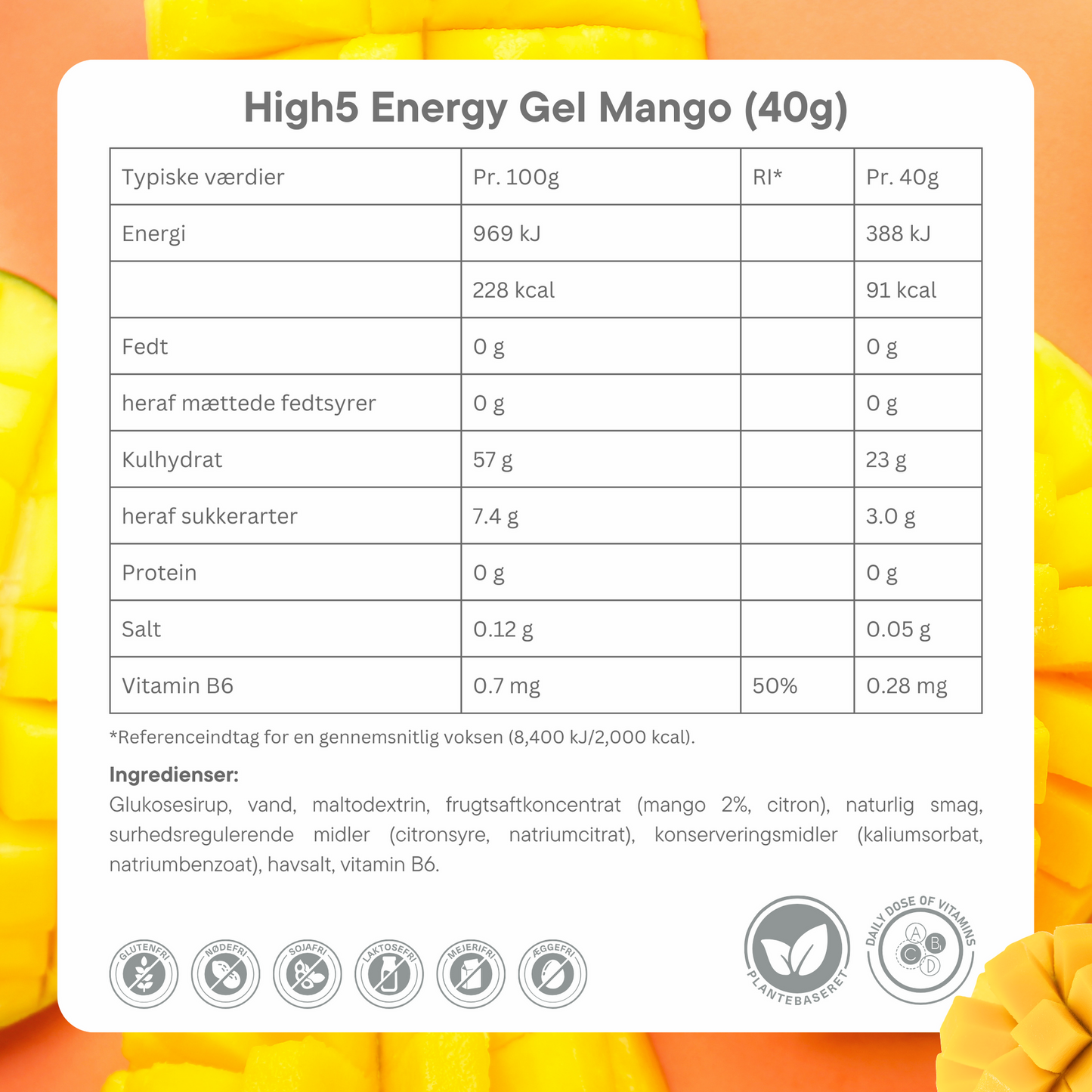 High5 Energigel Blackcurrant 1. stk. 40 g DATOVARE