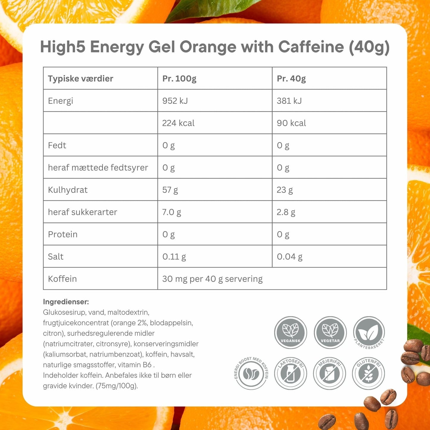 High5 Energigel Mixed Flavors box (20x40g) Datovare