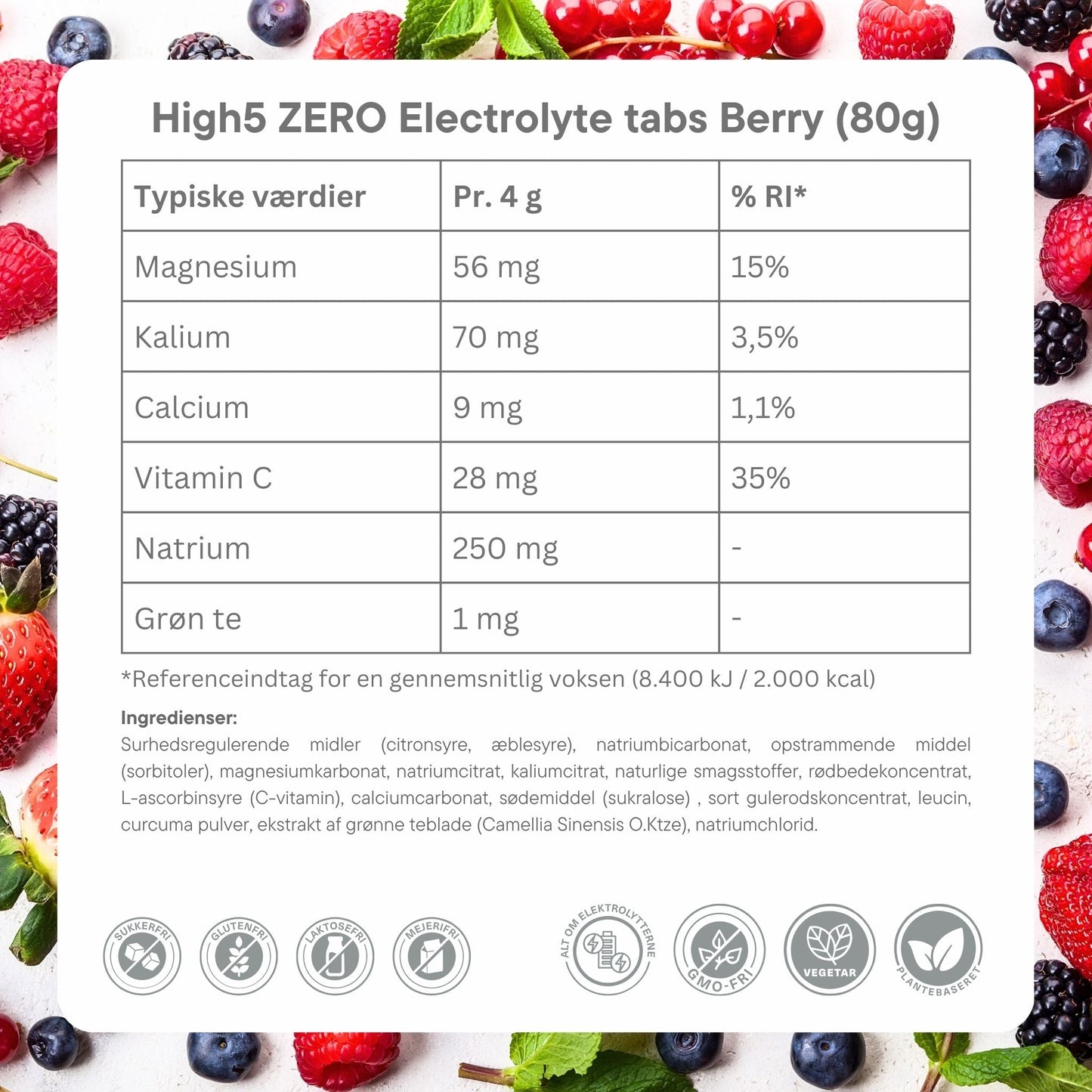 High5 Elektrolyttabs ZERO Berry (20 tabs)