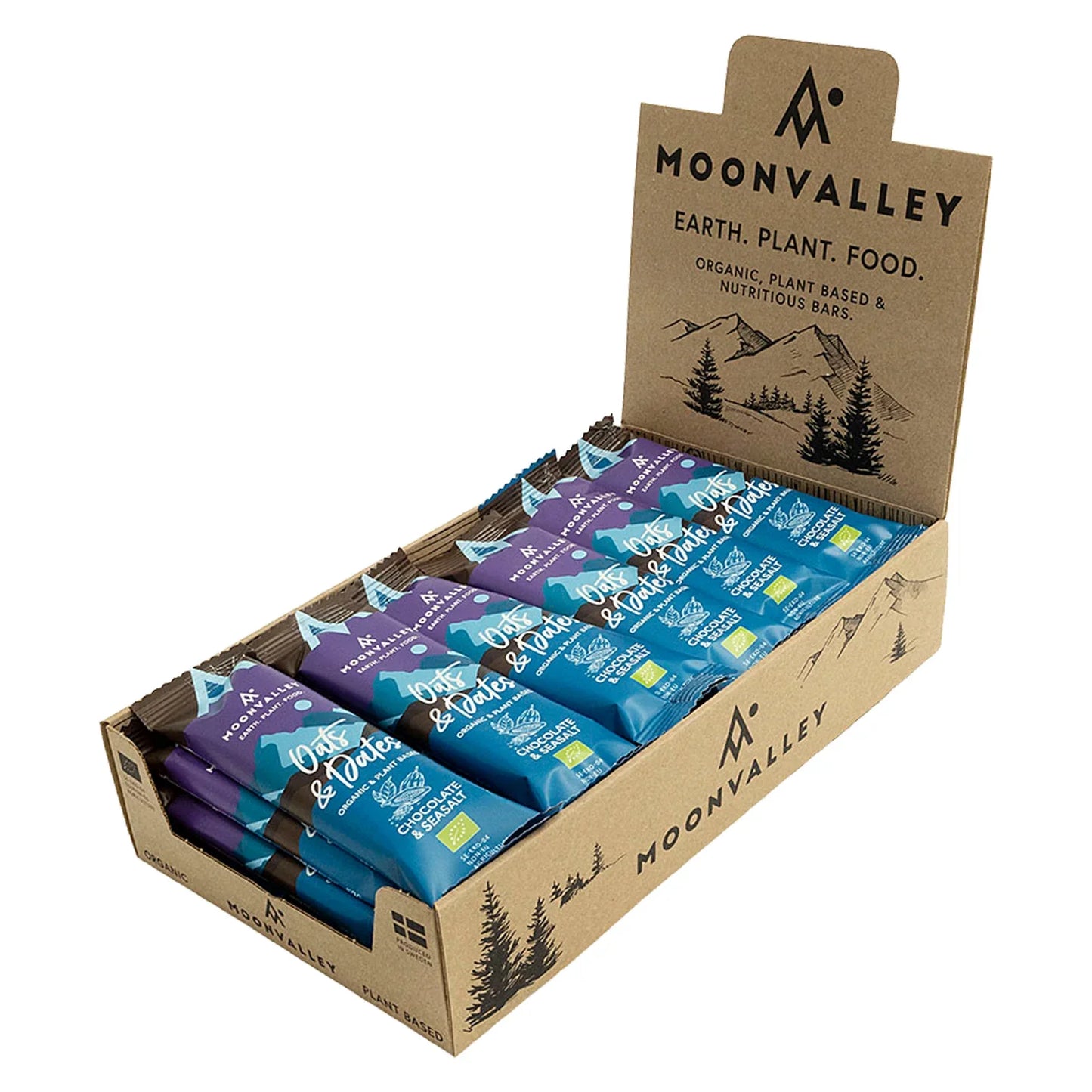 Moonvalley Energibar Oats & Dates Chocolate & Seasalt (18x50g)