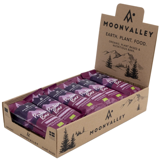 Moonvalley Proteinbar Organic Raspberry Chocolate (18x60g)