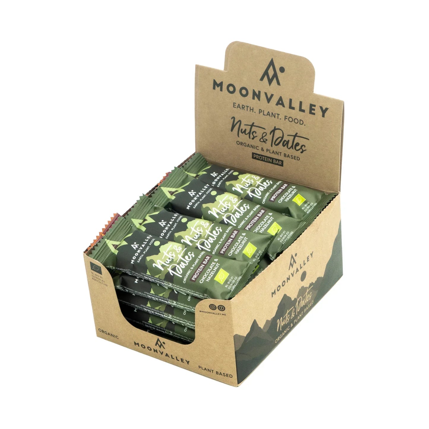 Moonvalley Energibar Nuts & Dates Hazelnut (16x47g) - DATOVARE