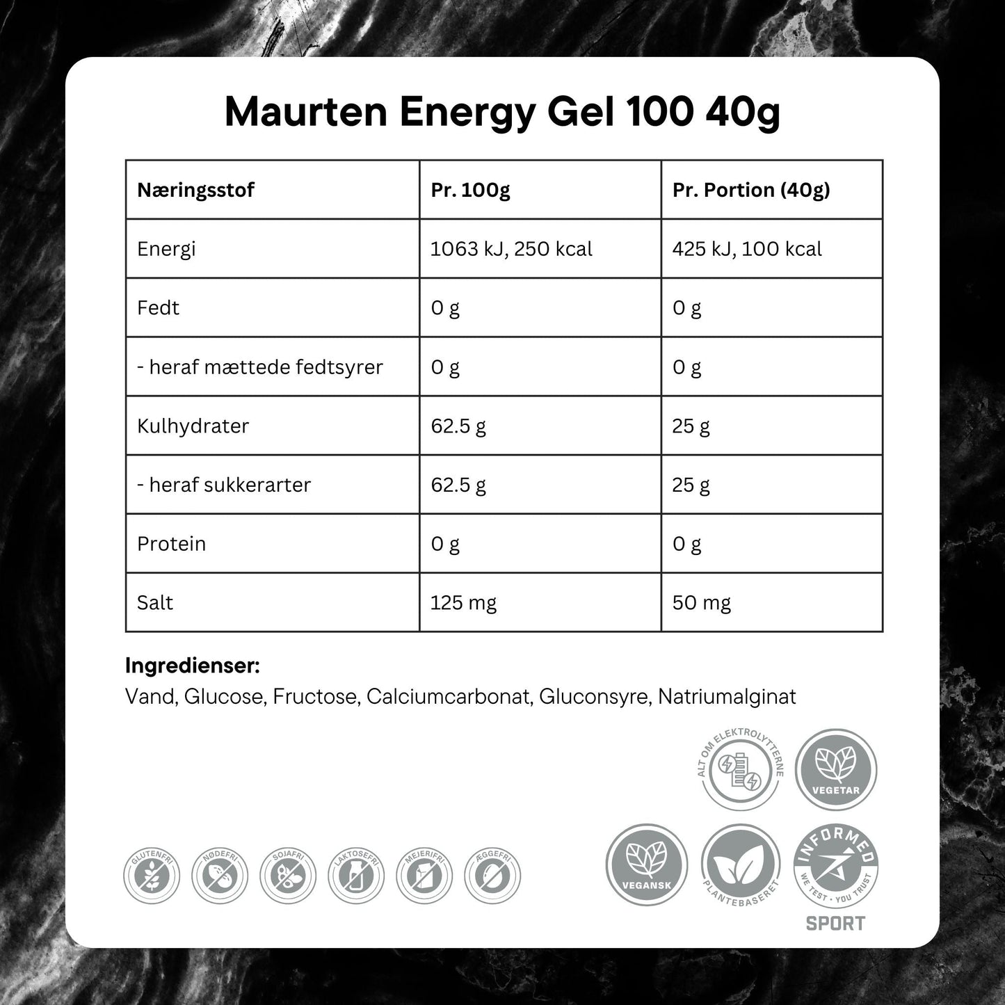 Maurten Energigel Gel 100 (48x40g) BOX