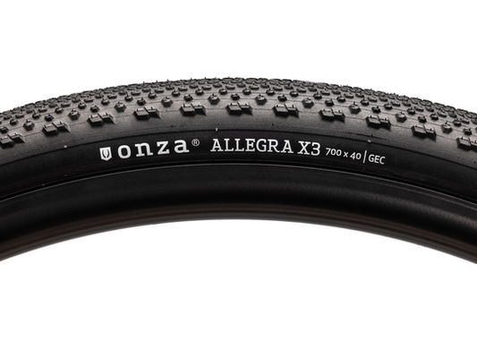 ONZA Allegra X3 Black 700x50C 610g Gravel foldedæk