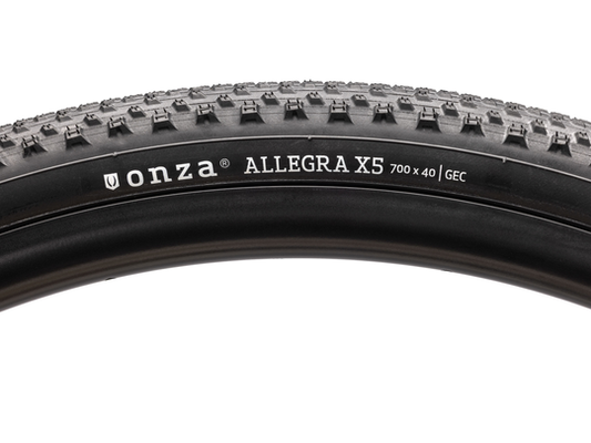 ONZA Allegra X5 Black 700x50C 610g Gravel foldedæk