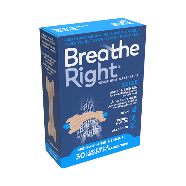 Breathe Right® Nasal strip– Tan 30 stk