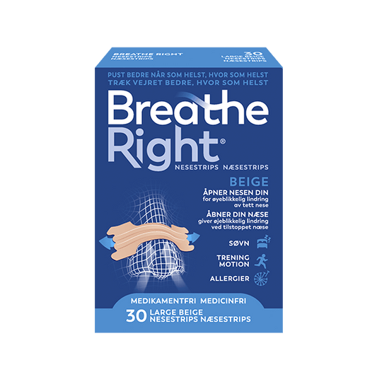 Breathe Right® Nasal strip– Tan 30 stk