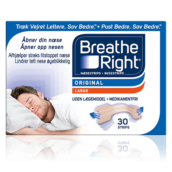 Breathe Right® Nasal strip– Tan 30 stk
