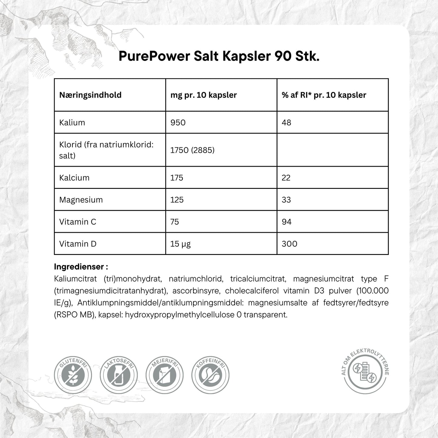 PurePower Salttabletter (90 kapsler)