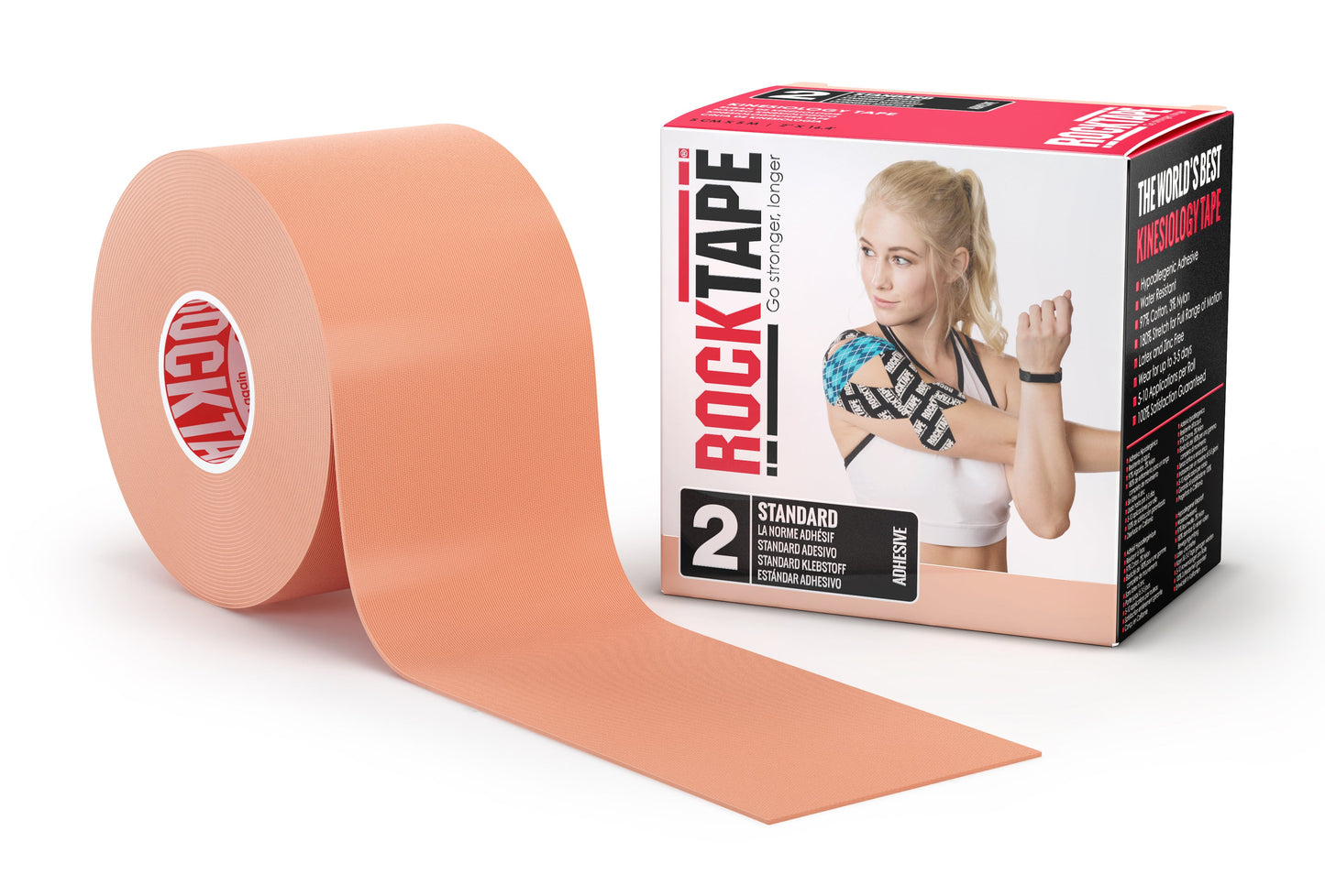 RockTape Kinesiologi tape 5cm x 5m Beige