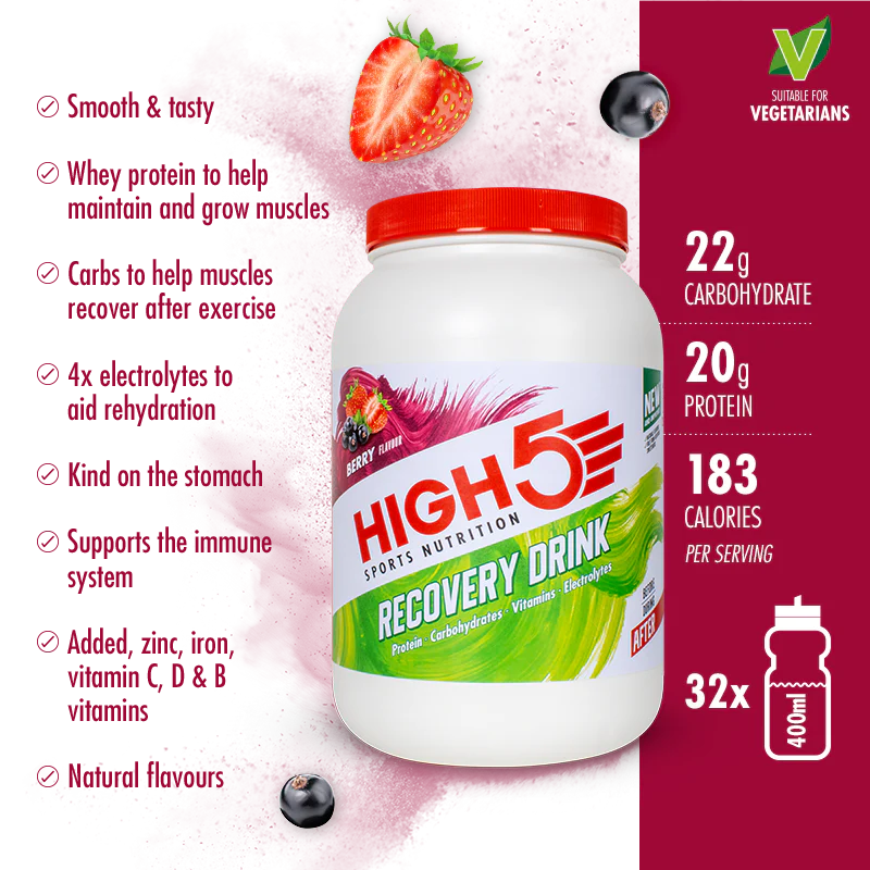 High5 Proteindrik Recovery Berry 1.6 kg