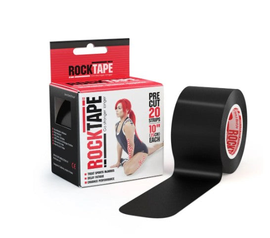 RockTape Kinesiologi tape 5cm x 5m Sort i 20cm stykker