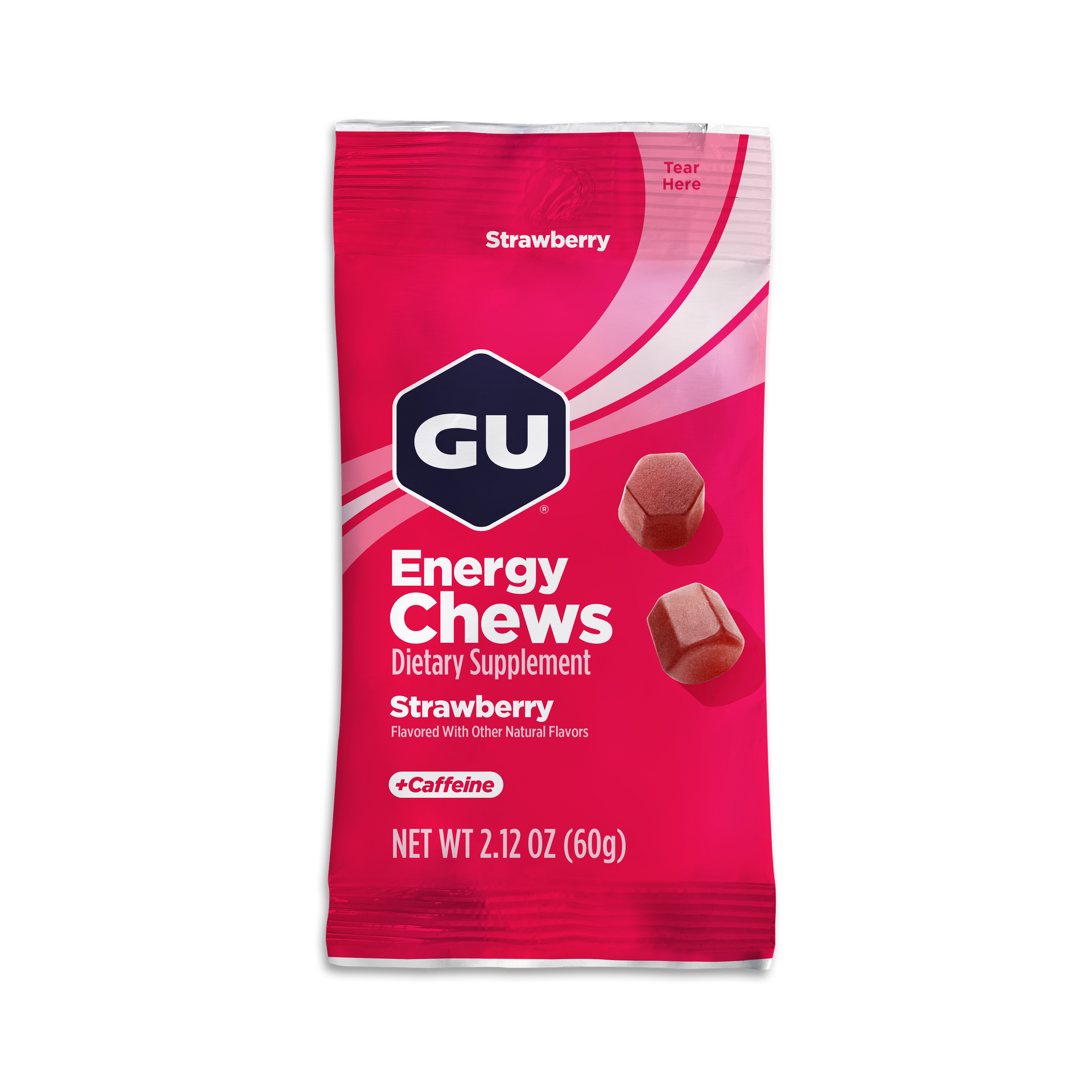 GU Energy Chews Strawbery 60g (12pack)
