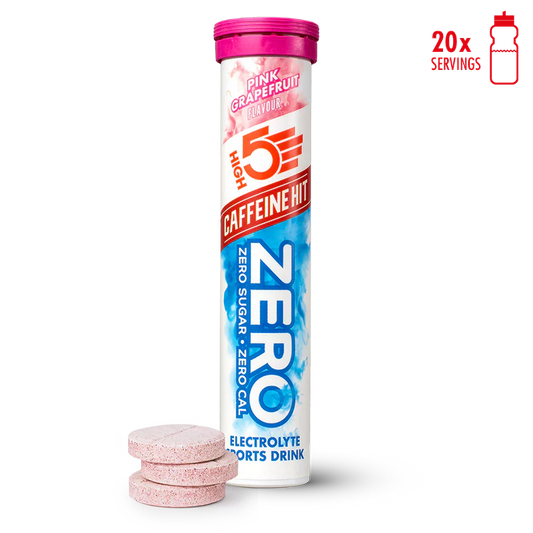 High5 Elektrolyttabs ZERO Pink Grapefruit Caffeine Hit (20 tabs)