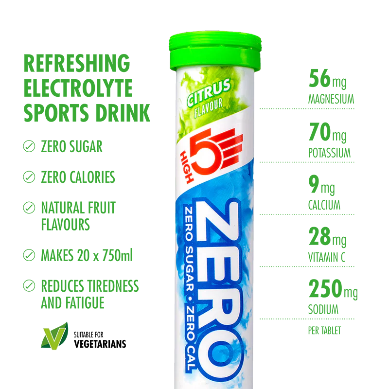 High5 Elektrolyttabs ZERO Citrus (8x20 tabs)