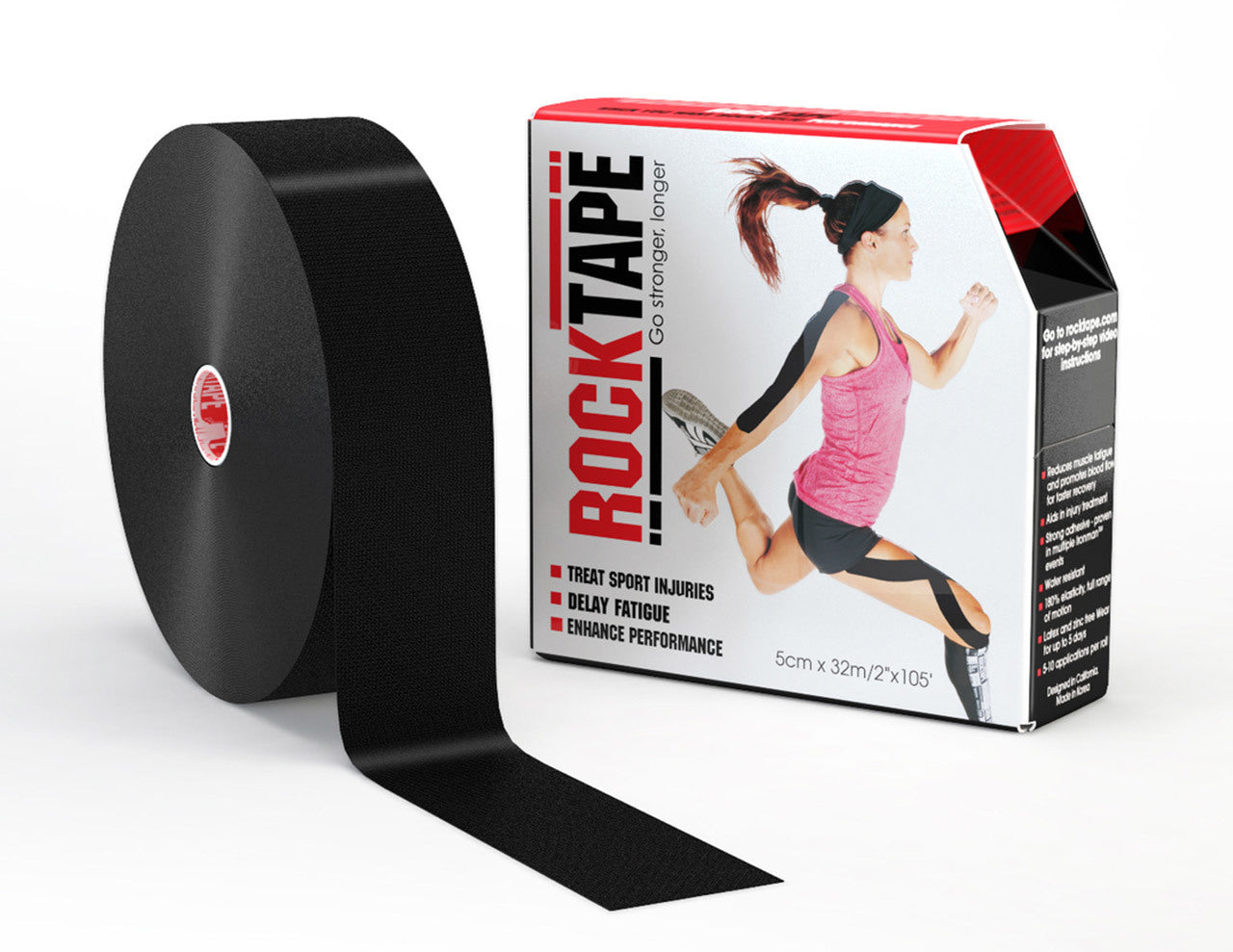 RockTape Clinic Roll Kinesiologi tape 5cm x 32m Sort