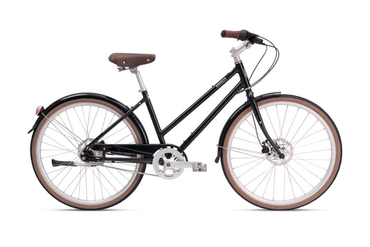 Willow 7 Speed 7 Speed Dutch Style Bicycle | Willow Seven Dutch Cruiser Bike  Gloss Black / S/M 7I-WIL-GB-M