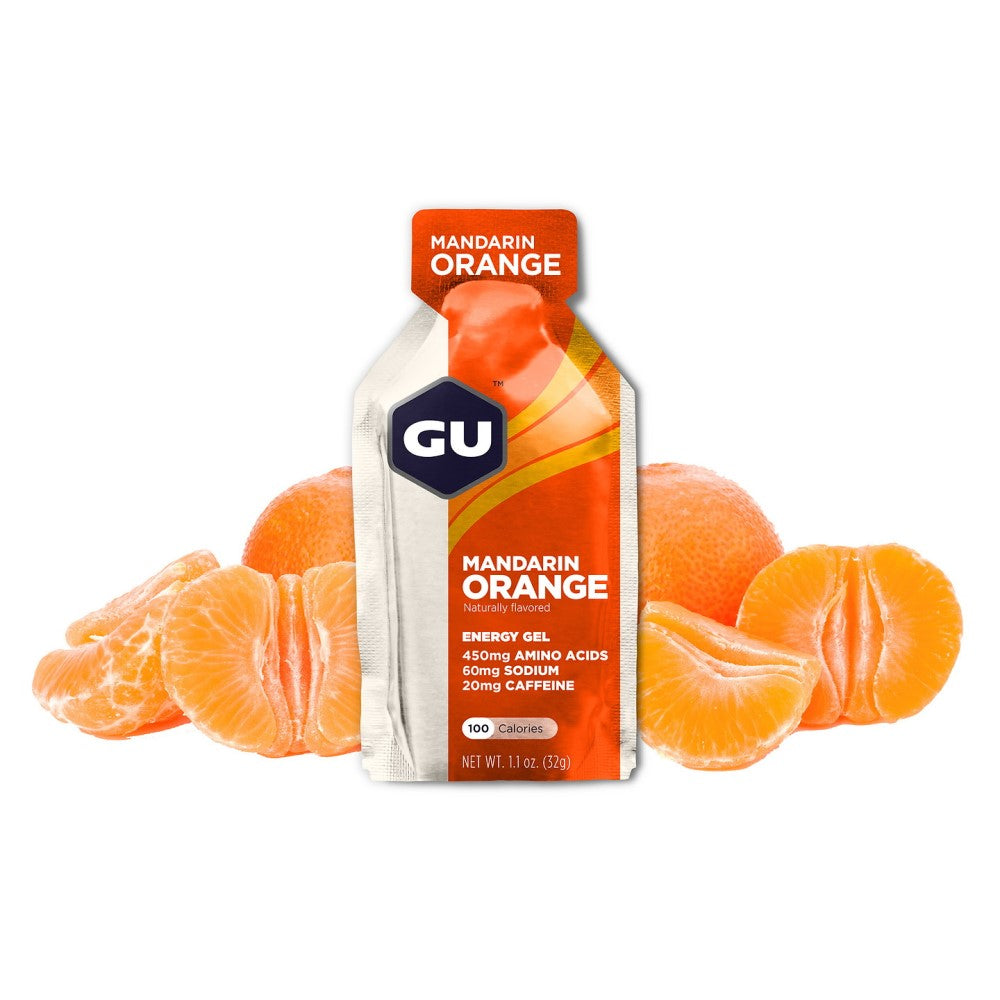 GU Energy Energigel Mandarin Orange med koffein 32g - DATOVARE