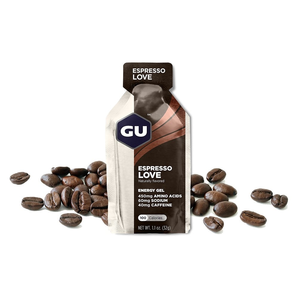 GU Energy Energigel Espresso Love med koffein (24 x 32g) 12 stk. MASTER