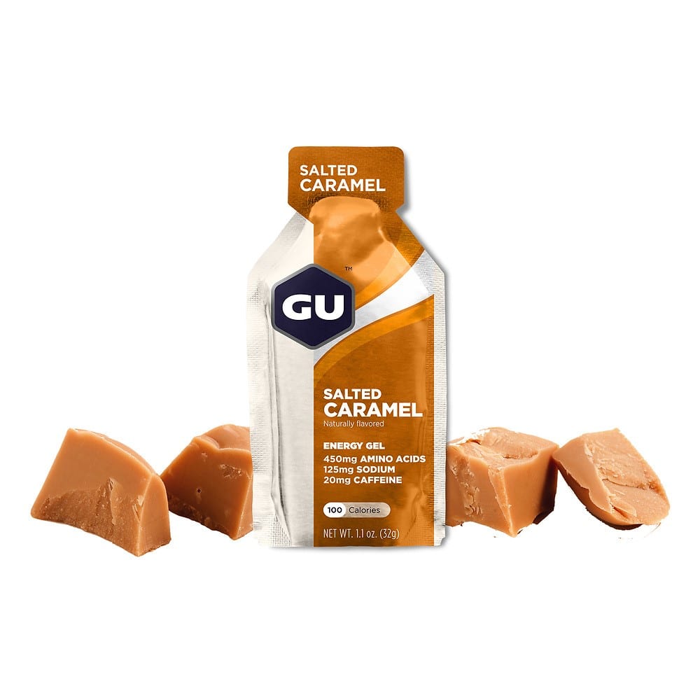 GU Energy Energigel Salted Caramel med koffein (24x32g) Datovare