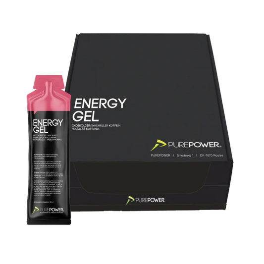 PurePower Energi gel Raspberry med Koffein (12x60g)