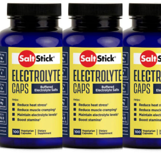 SaltStick Elektrolytkapsler (100 Kapsler) - DATOVARE - 3 stk. bundle