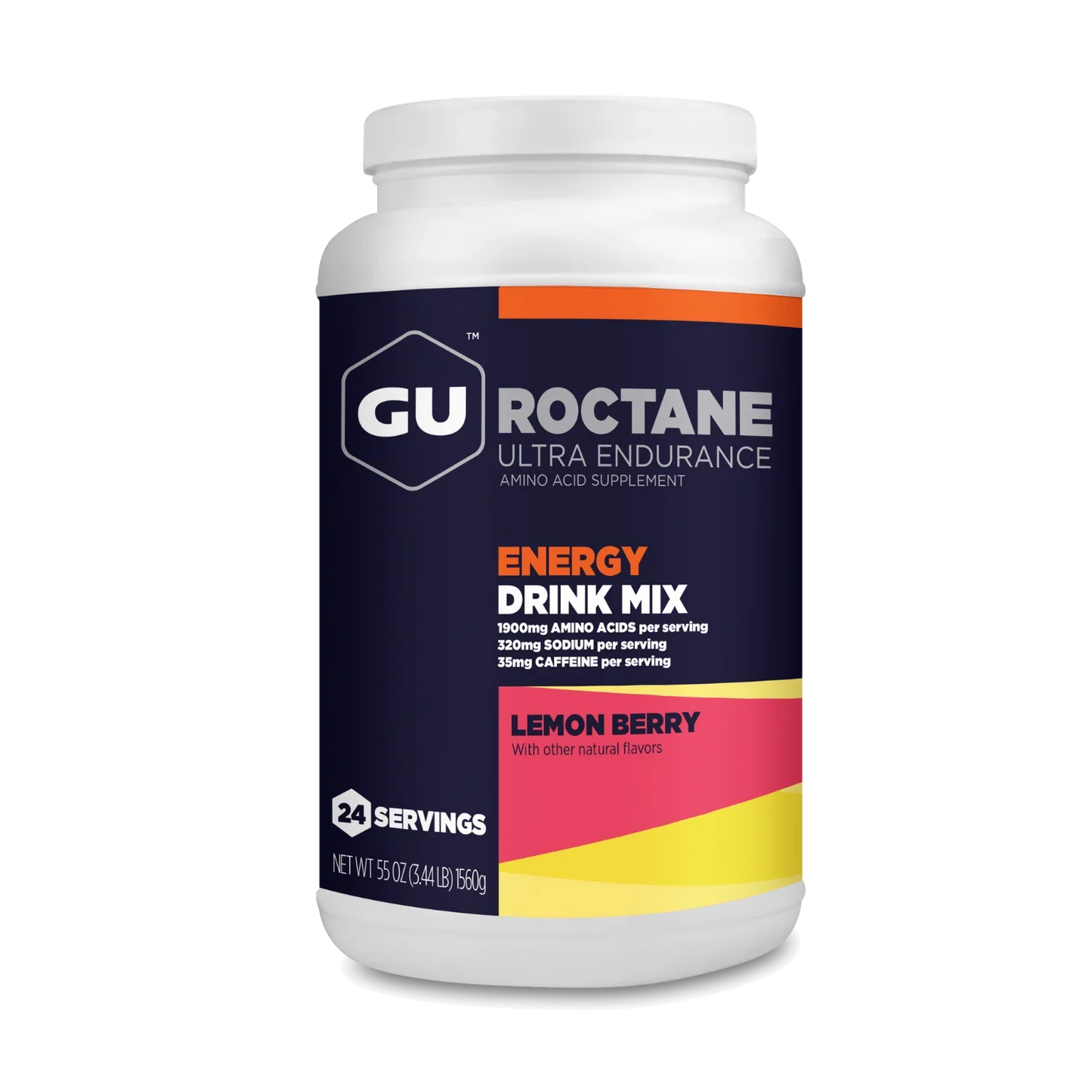 GU Energy Drink Roctane Lemon berry Caffeine 1560g