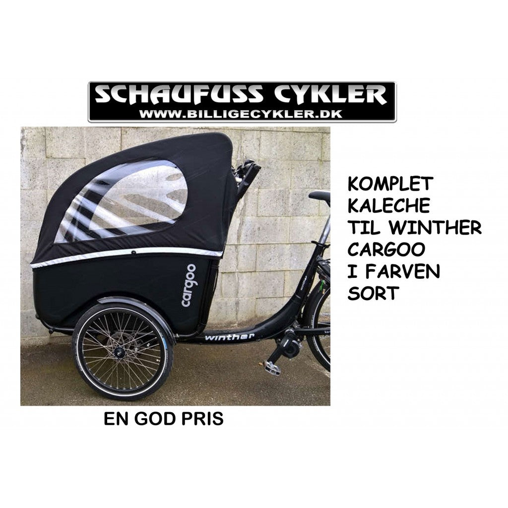 Winther Cargoo Kaleche komplet sort